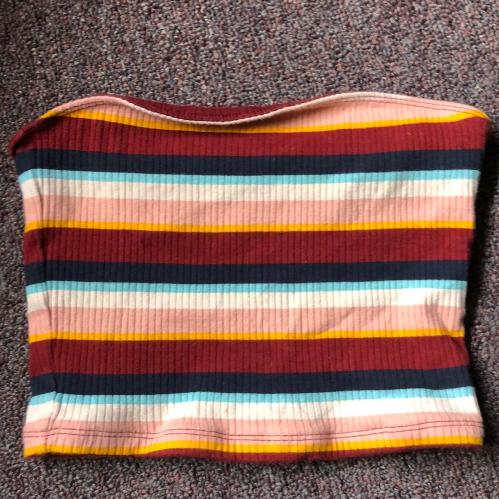 Hollister multicolored tube top